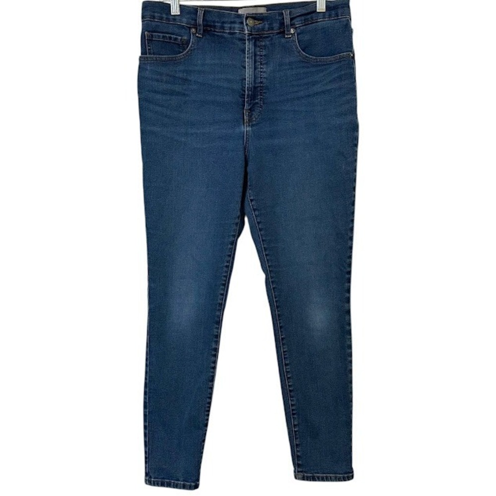 Everlane Mid Wash High Rise Stretch Skinny Jeans Womens 32 Reg
